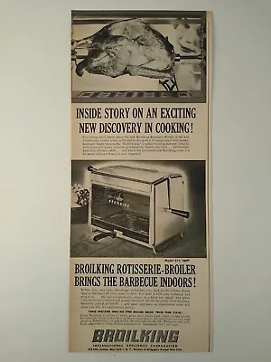 1952 Broilking Rotisserie Broiler / Franco American Spaghetti Vintage Print Ad • $9.95