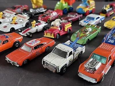 Lot Of 24 Vintage Cars - Matchbox - Hotwheels - Dukes General Lee Ertl *as Is* • $15