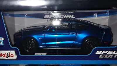 Maisto 2015 Ford Mustang GT 5.0 Diecast 1:18 Scale Diecast 31197 Rare Blue New • $109.99