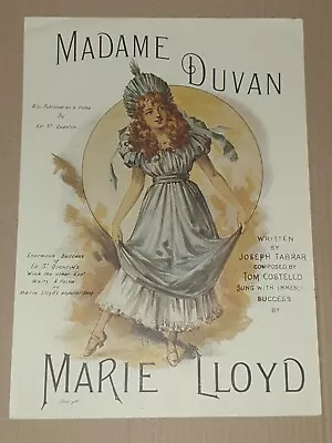 Madame Duvan Marie Lloyd Vintage Musical Poster Print • £30.64