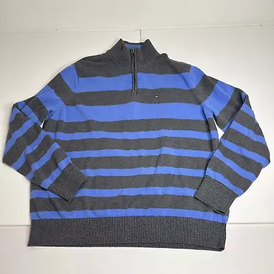 Tommy Hilfiger Mens Sweater Full Zip Striped • $17.99