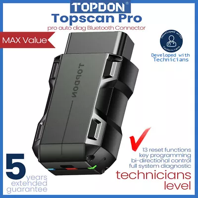 TOPDON TopScan PRO+ OBD2 Bluetooth Key Fob Programming For Ford Lincoln Mercury • $99.99