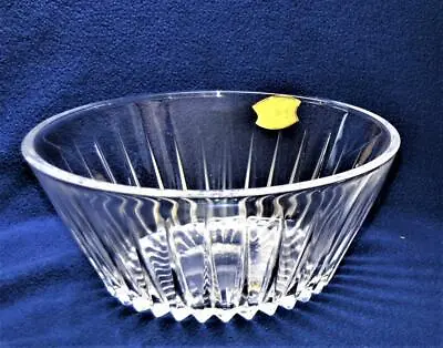 $119.99 • Buy New VAL St LAMBERT Brussels Crystal Vertical Cut BALMORAL 10 D Round Bowl