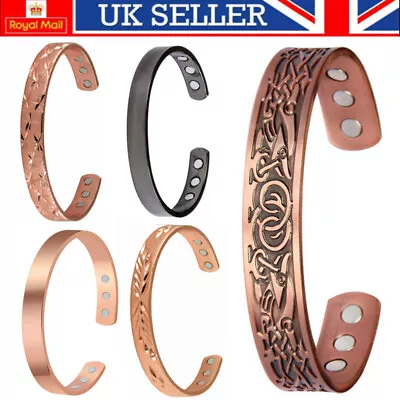 £7.89 • Buy Mens Celtic Copper Bangle Magnetic Bracelet Pain Relief Arthritis Carpal Tunnel