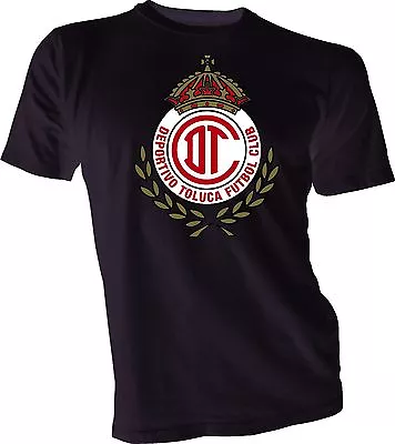 DEPORTIVO TOLUCA FC MEXICO Football Soccer Black T-SHIRT Camiseta Team Sports S • $18.99