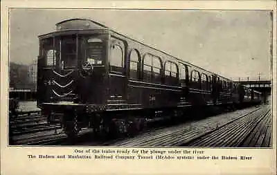 New York City Hudson & Manhattan Railroad Co McAdoo Sys Subway Train Trolley • $11.83