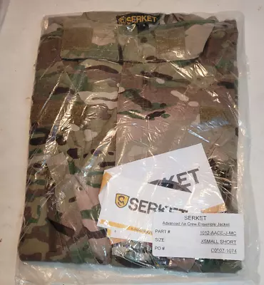 Serket Advanced Air Crew Ensemble Multicam Flight Jacket X-Small Short NIB • $49.98