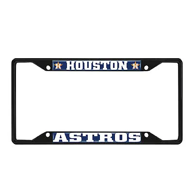 Fanmats MLB Houston Astros Black Metal License Plate Frame • $10.78