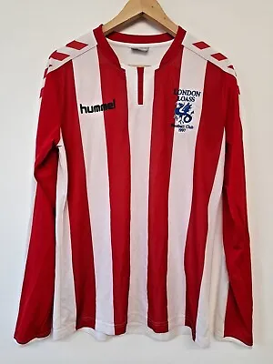 £69.99 • Buy London Loass Leyton Orient Football Club Shirt 1997 Hummel Stripes Longsleeve M