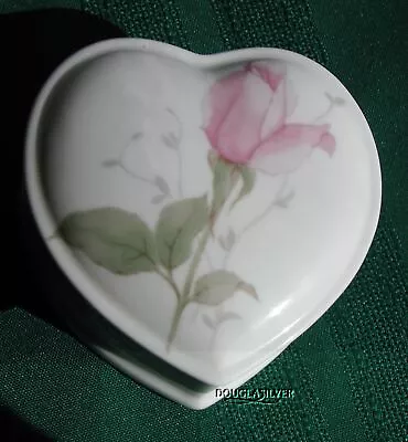Mikasa April Rose China 3 3/8  Heart Box For Matches Or Candy • $7.99