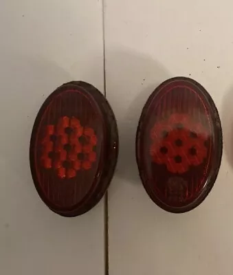 1952-61 VW Beetle Snowflake Pair Taillight Lens W/light Bulb Housing Hella K1564 • $155