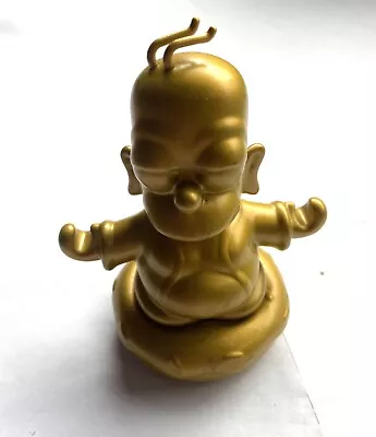 Kidrobot The Simpsons Collectible Art Gold Homer Buddha Figure • £4.99