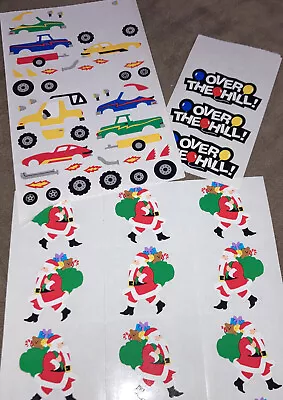 Mrs Grossman Stickers Lot Santa Claus Christmas Build Car Over The Hill • $5.50