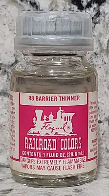 FLOQUIL RAILROAD COLORS MODEL PAINT By TESTORS - 1oz - R8 BARRIER THINNER • $32.50