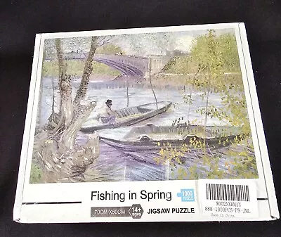 FISHING IN SPRING 1000 Pieces Jigsaw Puzzle 70cm X 50cm VAN GOGH 19.69  X 27.56  • $5