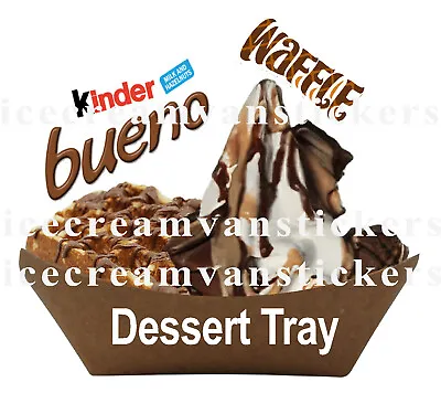 Ice Cream Van/catering/cafe  Printed Muffin Trays  Advertising Window Stickers • £4.50