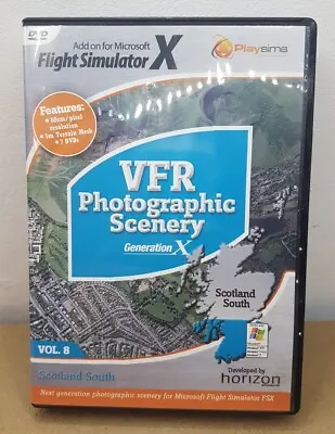 £9.99 • Buy Vfr Scenery Vol 8 Scotland South ~ Flight Simulator X Fsx Add-on