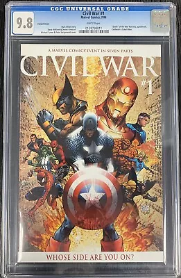 Marvel Comics 07/2006 Civil War #1 Cgc 9.8 • $150