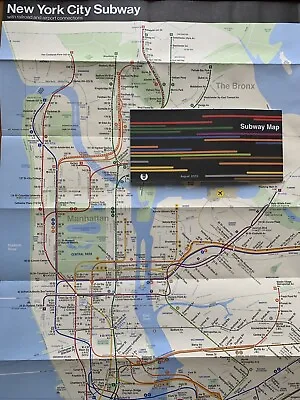 New York City NYC MTA Subway Railroad Map August 2023 Edition • $4.75