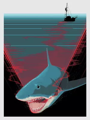 V1028 Jaws Movie Shark Cool Art Artwork Decor WALL POSTER PRINT AU • $48.35