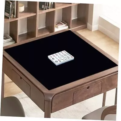 Black Mahjong Table Game Mat Anti Slip Mahjong Mat Game Table Cover Mat For  • $54.31