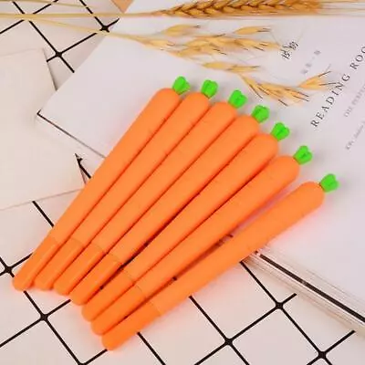 £3.99 • Buy 12pcs Novelty Cute Carrot Plastic Gel Pen Office School Stationery Pen Gift 2023