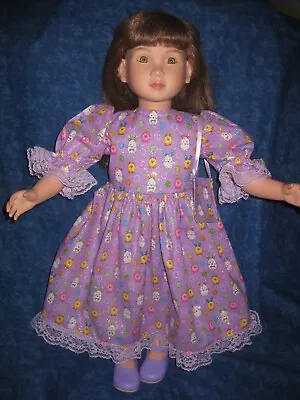 Purple Dress With Bunnies Chicks Easter Eggs & Purse -Fits 23  My Twinn  Doll • $16.99
