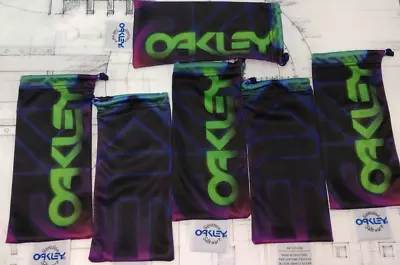 Lot Of 6 Oakley Frogskin Blacklight Microfiber Bag Limited Edition • $69.99