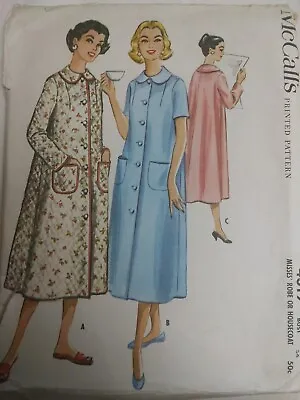 Robe Housecoat MuuMuu 14 McCall's 4319 Sewing Pattern Nightgown VTG 50's Lounge • $26.24