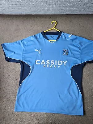 Original Coventry City 2009 - 2010 Home Football Shirt In Large Collectible • £69.99