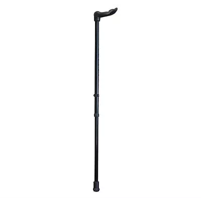 Aidapt Black Right Handed Palm Grip Ergonomic Height Adjustable Walking Stick • £12.20