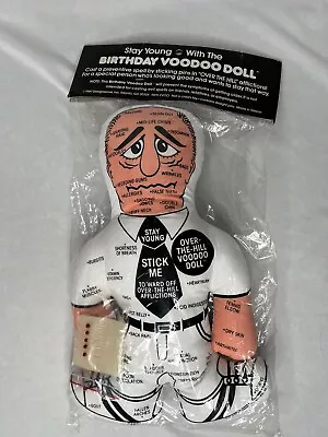 Vintage Stay Young With The Birthday Voodoo Male Doll Novelty Gift 1987 NEW 13” • $10.95