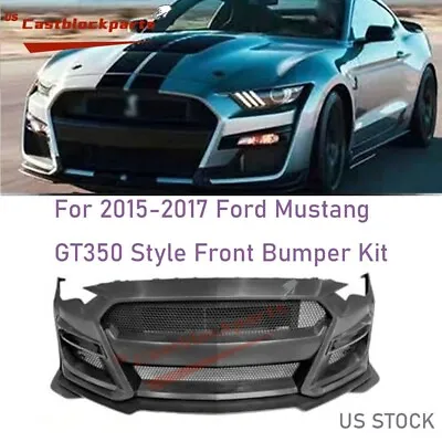 Upgrade Front Bumper Kit For 2015-2017 Ford Mustang Facelift GT500 Shebly Style • $619