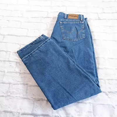 Wrangler Rugged Wear Fleece Lined Thermal Jeans Medium Wash Blue 36x30 33213SW • $17.97