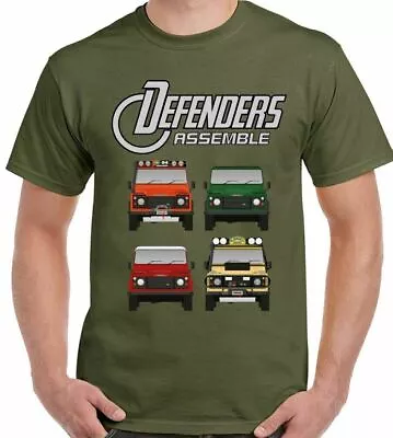 Defender T-Shirt Assemble Mens Funny 90 110 140 4X4 Parody Land Rover SVX • £10.99