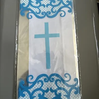 £3.88 • Buy Holy Communion Confirmation Christening Cello Sweet Favor Bags Pack Of 20 Blue