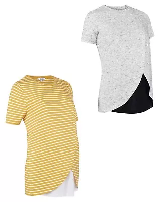 £9.99 • Buy Mothercare Maternity Nursing Tops Ladies Blooming Marvelous Wrap T-shirts NEW
