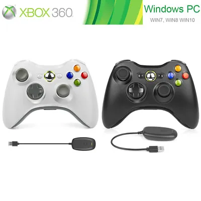 $29.99 • Buy Wireless Gamepad Game Controller For Microsoft Xbox 360 Windows PC Game Console