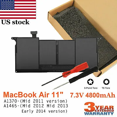 Battery A1406 A1495 For Apple MacBook Air 11.6-inch A1465 Mid2012 2013Early2014 • $23.89
