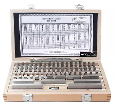 87 Pc Metric Gage Block Set Grade 2 Din861 German Standard With Mfg'S Certific • $411.99