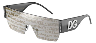 $316.80 • Buy Dolce & Gabbana LOGO DG 2233 Black/Grey Gold Graffiti 43/14/145 Men Sunglasses