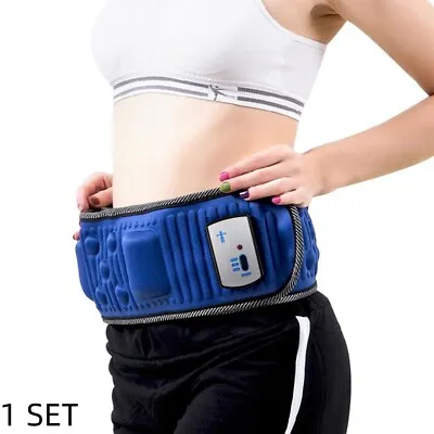 1 Set Blue Electric Vibration Heat Slimming Belt Body Shaper Weight Loss Waist • $31.49