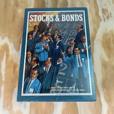 New Damaged Seal - Vintage Stocks And Bonds Board Game 3M Bookshelf  1964 • $89.99