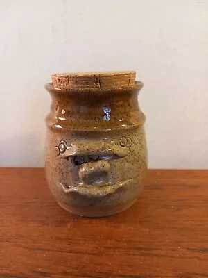 Pretty Ugly Pottery Ugly Face StorageJar Wales Uk • £16