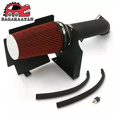 Black Cold Air Intake System Heat Shield + Filter For GMC Silverado 99-06 Chevy • $55.50