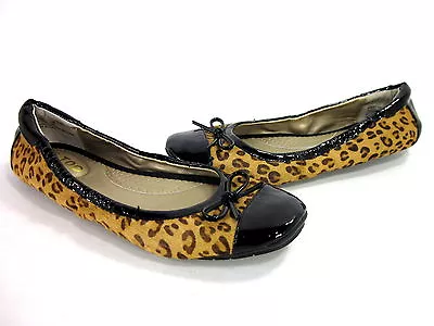 Me Too Lucca Women's Comfort Ballet Flats Tan Jaguar Synthetic Us Sz 6.5 Medium • $26.70