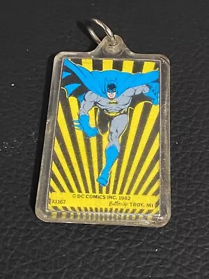 Vintage 1982 Batman DC Comics Keychain Classic Batman Made In USA By Button-Up • $3.95