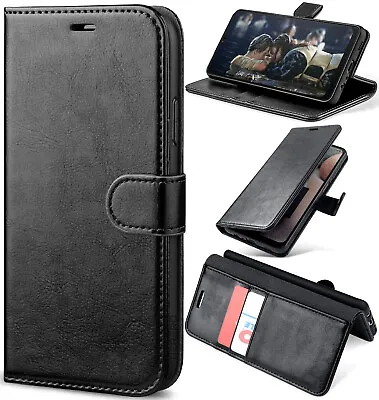 For Samsung Galaxy S6 Edge Case Leather Wallet Book Flip Stand Cover For S6 Edge • £3.69