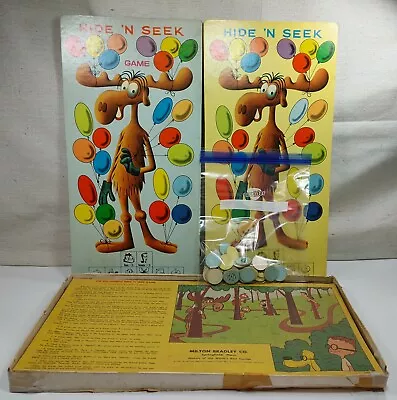 Vintage 1961 Milton Bradley Company Bullwinkle Hide-N-Seek Game For 5 To 12 Ages • $20.49