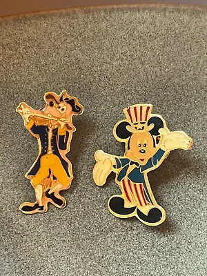 Vintage Eastman Kodak Thin Enamel & Goldtone Disney Uncle Sam Mickey Mouse & Sol • $20.99